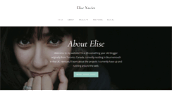 Desktop Screenshot of elisexavier.com